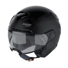Casco moto scooter Jet Nolan N30-4 T Classic 010 nero opaco
