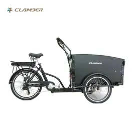 triciclo ebike 20-24 clamber cargo 3 ruote nero