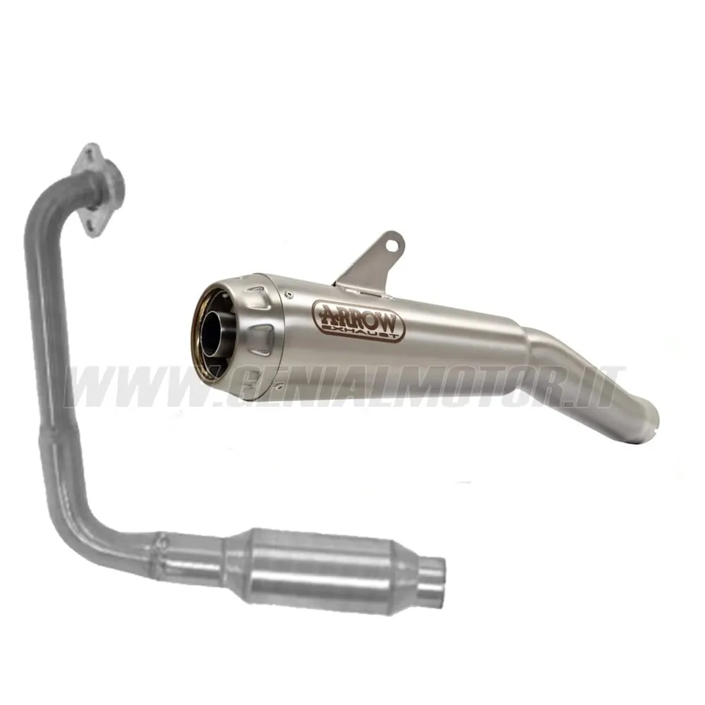 Collettore+terminale Arrow Omologato Nichrom Per Yamaha Mt 125 2020-51018KZ--51004PRI-148794