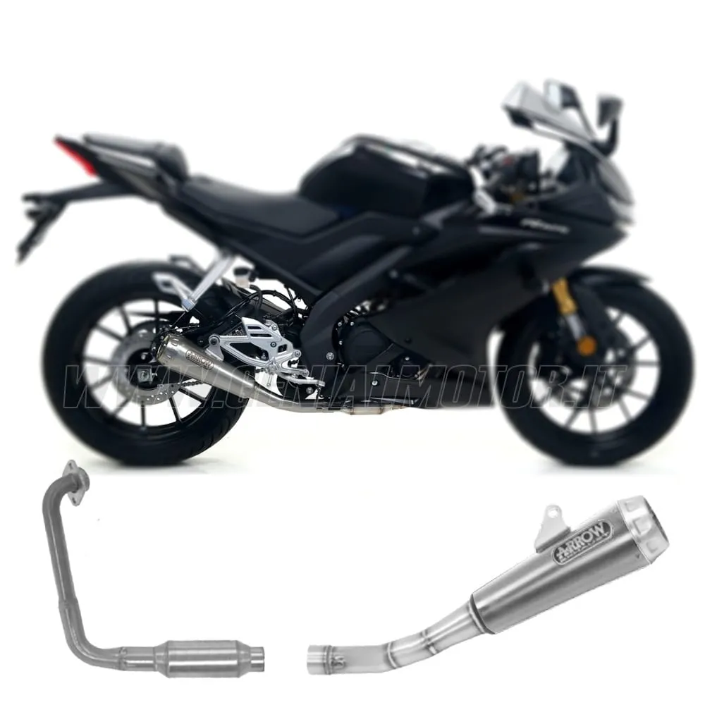 Collettore+terminale Arrow Omologato Nichrom Per Yamaha Yzf-r 125 2019 > 2020-51018KZ--51004PRI-148810