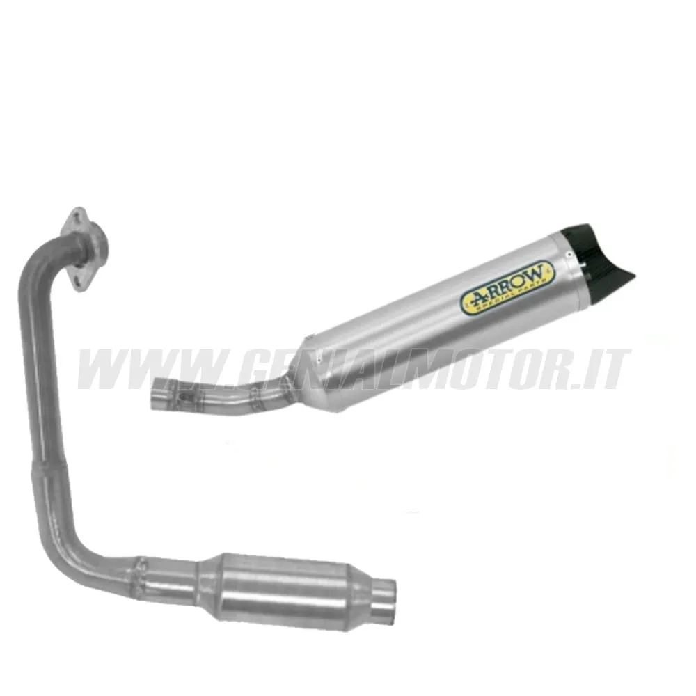 Collettore+terminale Arrow Omologato Alluminio Per Yamaha Mt 125 2020-51018KZ--51518AK-148797