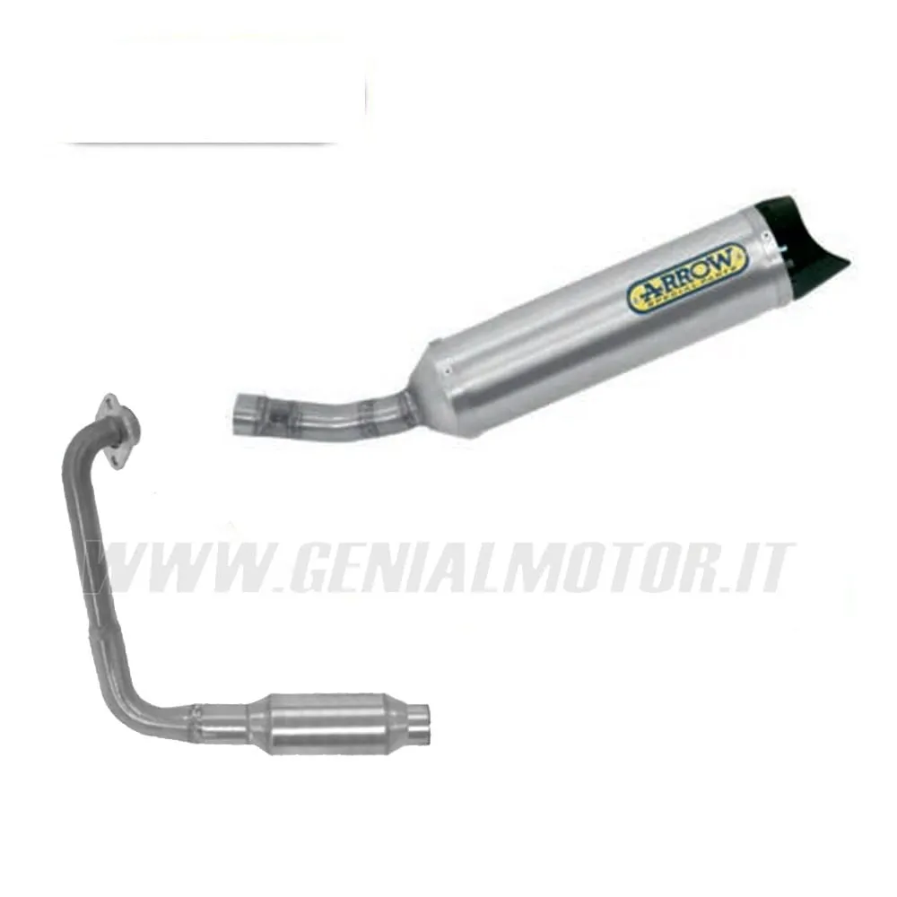 Collettore+terminale Arrow Omologato Alluminio Per Yamaha Yzf-r 125 2019 > 2020-51018KZ--51518AK-148813