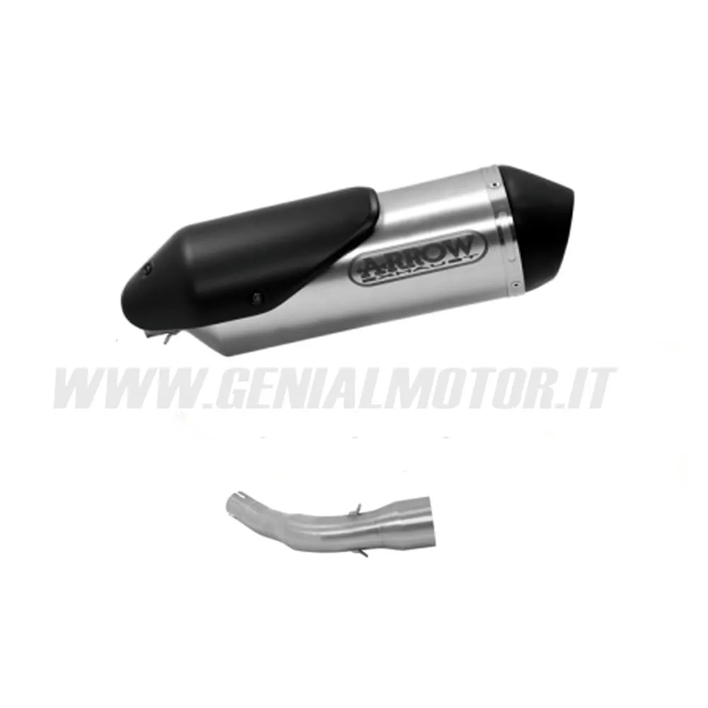 Collettore+terminale Arrow Omologato Acciaio Inox Per Piaggio Gts 300 Hpe 2019 > 2020-53072KZ--53525XN-148765