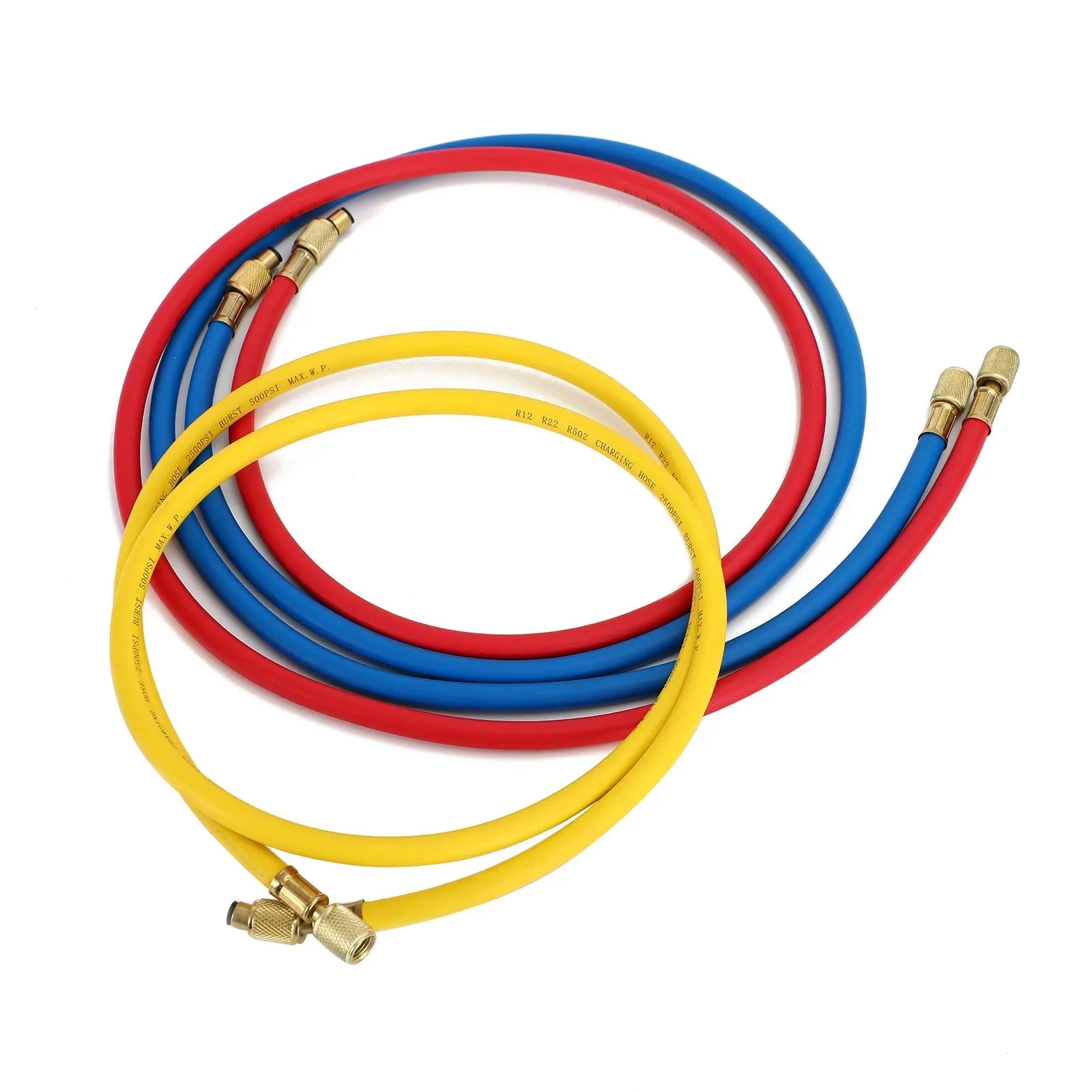 1/4" SAE 60" 5' AC Charge Flexibles Tube Réfrigérant R134A Climatisation