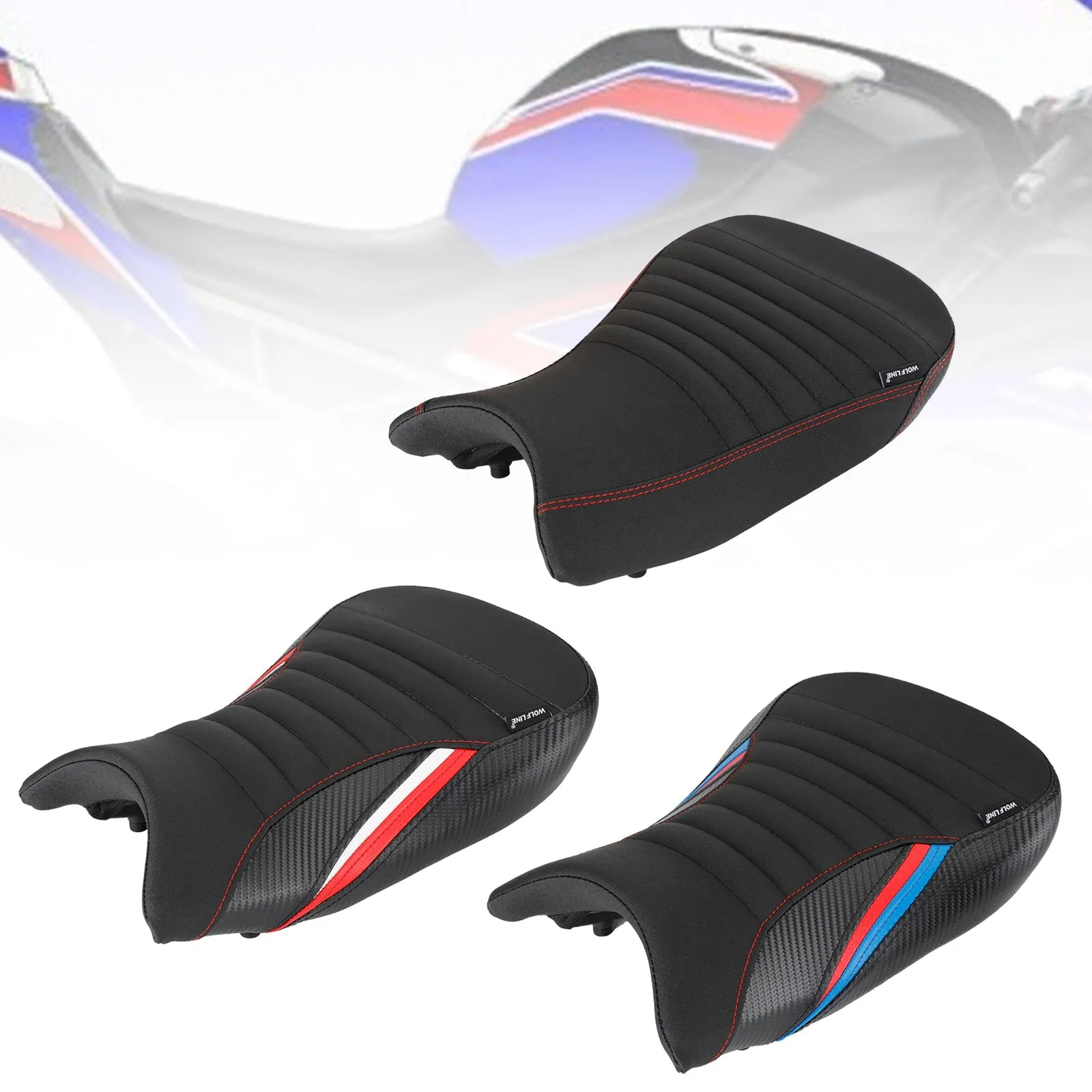 Bmw S1000Rr 2019-2022 2020 2021 Coussin De Selle Avant Raider Pu Rouge