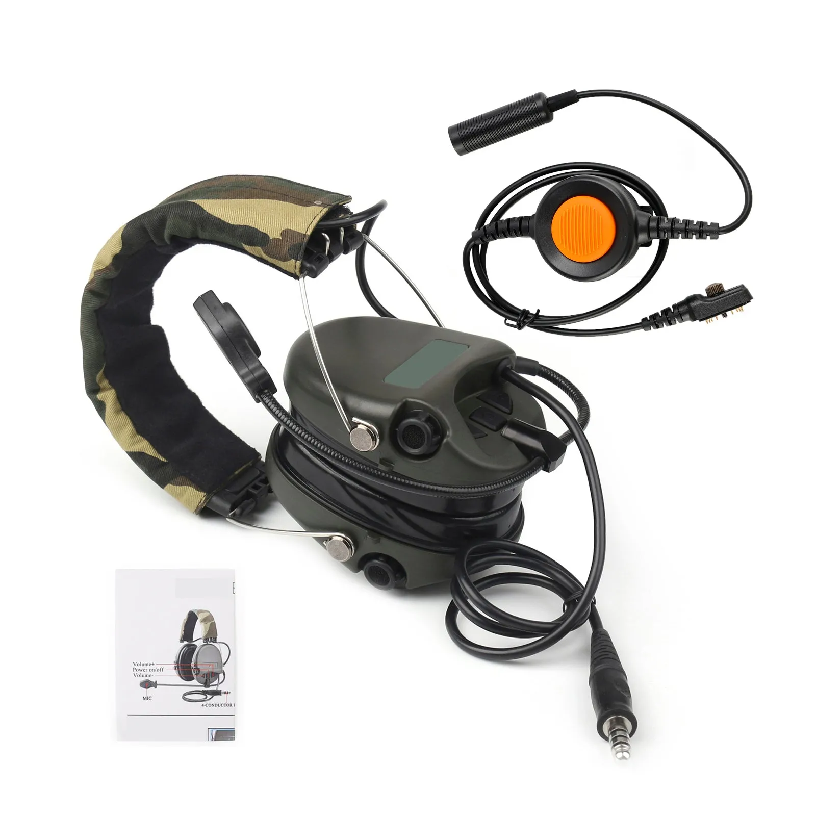 Casque de réduction de bruit H60, 6 broches, U94 PTT, pour Hytera PD780/700G/580