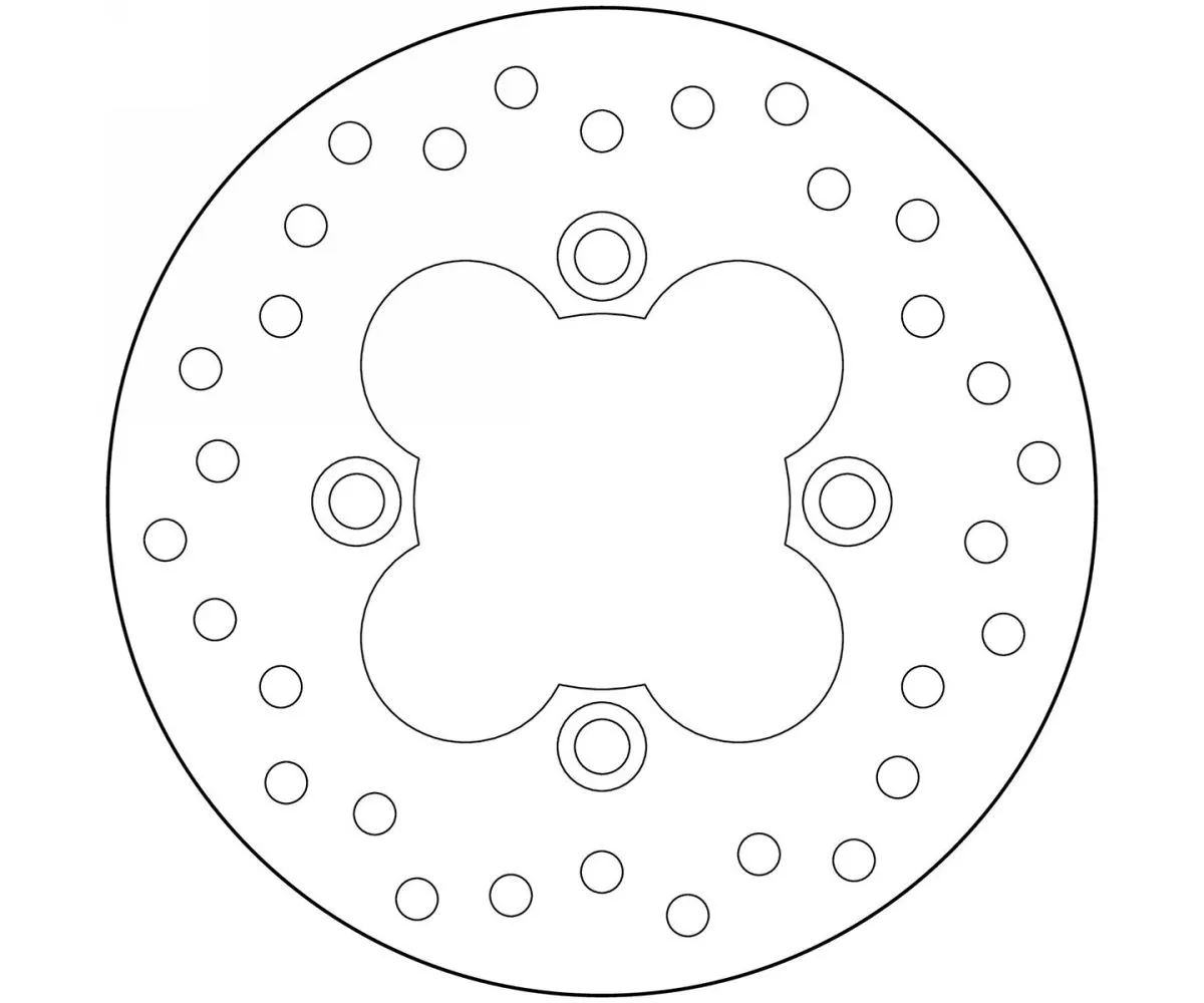 Disco Freno Fisso Brembo Serie Oro Anteriore Per Honda Cn 250 1988 > 1991-68B40720-101970