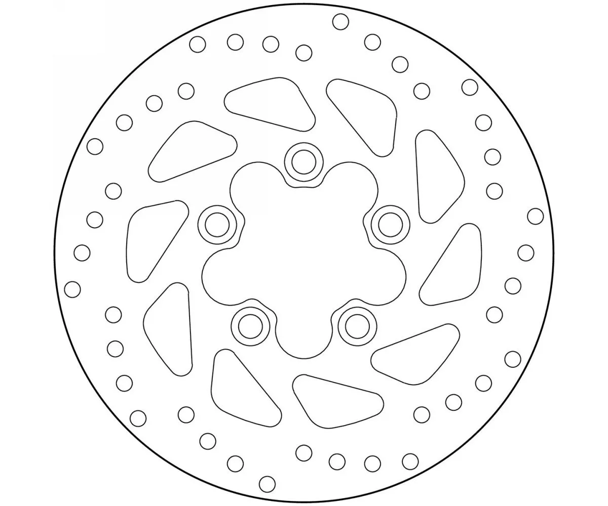 Disco Freno Fisso Brembo Serie Oro Anteriore Per Kymco B & W 50 2003 > 2006-68B40731-102320