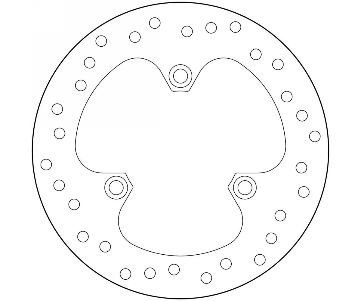 Disco Freno Fisso Brembo Serie Oro Anteriore Per Honda Hm Moto 50 1995 > 1998-68B40767-101901