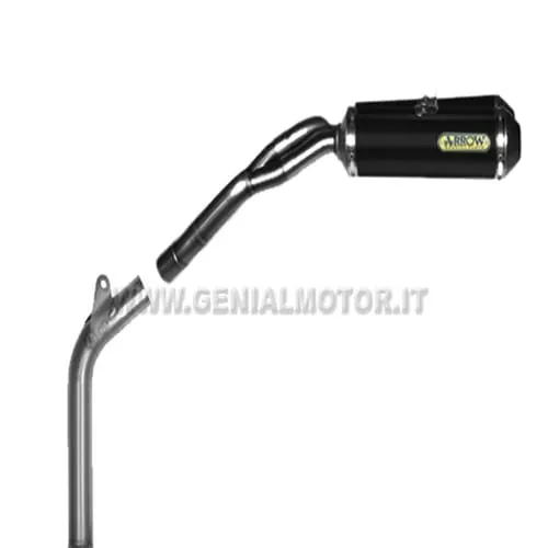 Terminali Di Scarico + Racc Arrow S. Thunder Allu N Yamaha Fz6 Fazer 2004 > 2006-71272MI--71681AON-97096