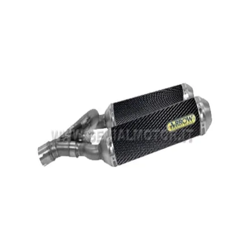 Terminali Di Scarico Arrow Round Sil Carbonio Suzuki Gsr 600 2006 > 2011-71629MC-96267