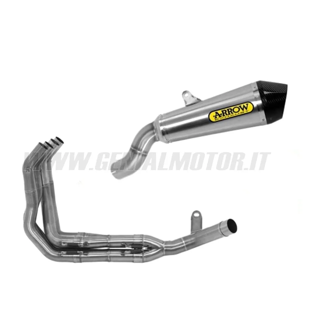 Collettori+terminale Arrow Omologato Acciaio Inox Per Kawasaki Z 900 A2 2019 > 2024-71688MI--71856XKI-148650