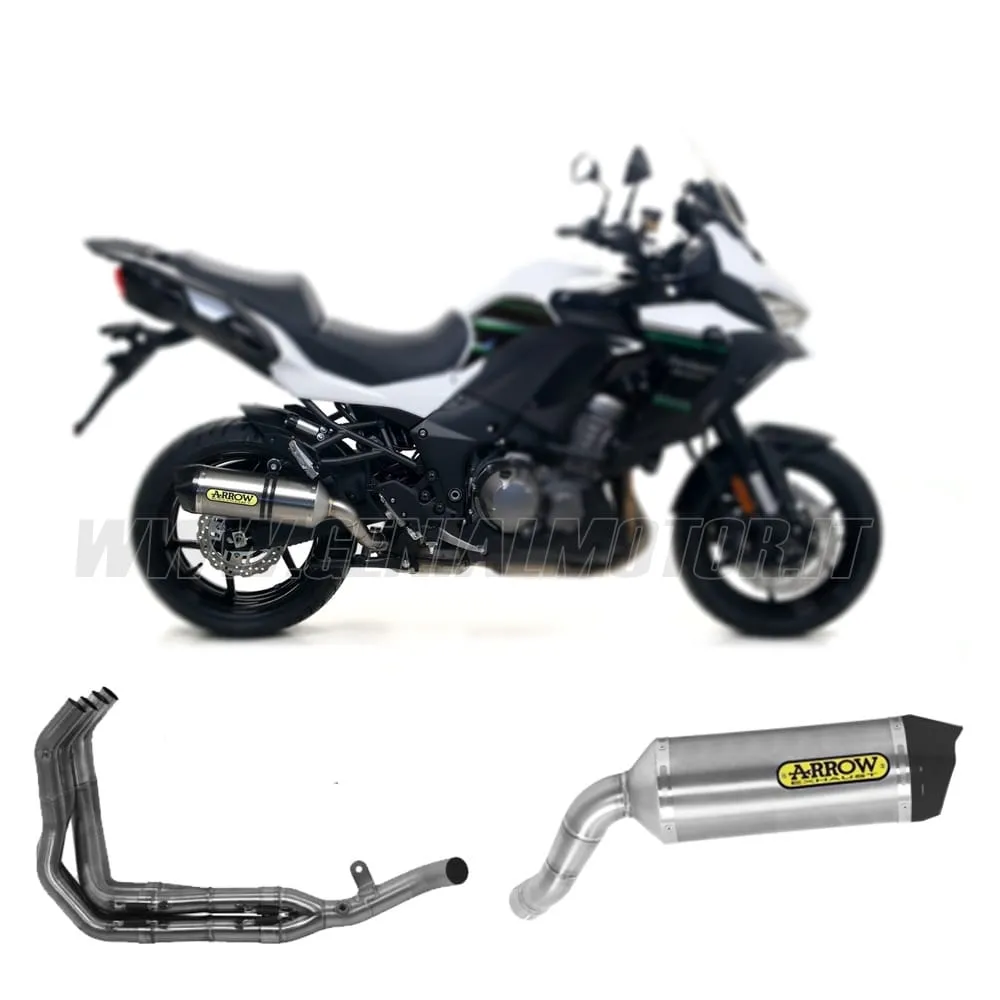 Collettori+terminale Arrow Omologato Alluminio Per Kawasaki Versys 1000 2019 > 2020-71706MI--71893AK-148707