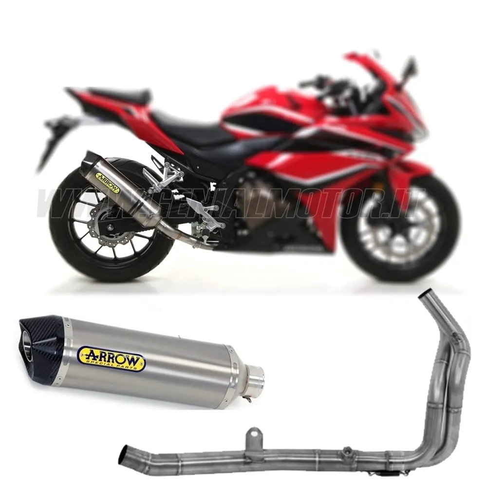 Collettore+terminale Arrow Racing Titanio Per Honda Cbr 500 R 2019 > 2020-71732MI--71901PK-148944