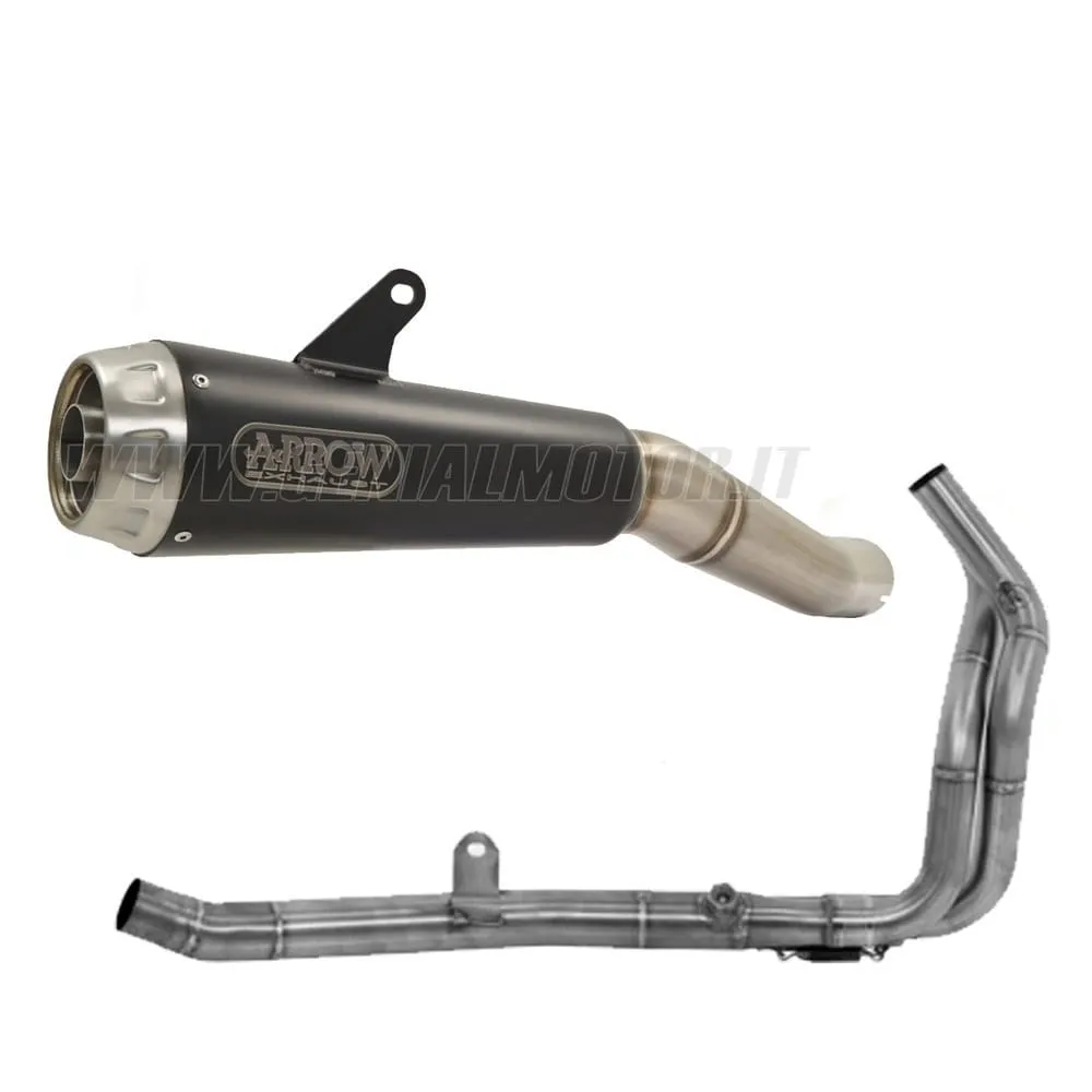 Collettore+terminale Arrow Omologato Nichrom Nero Per Honda Cbr 500 R 2019 > 2020-71732MI--71901PRN-148951
