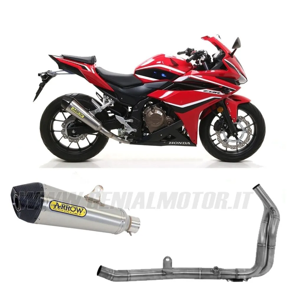 Collettore+terminale Arrow Omologato Acciaio Inox Per Honda Cbr 500 R 2019 > 2020-71732MI--71901XKI-148943