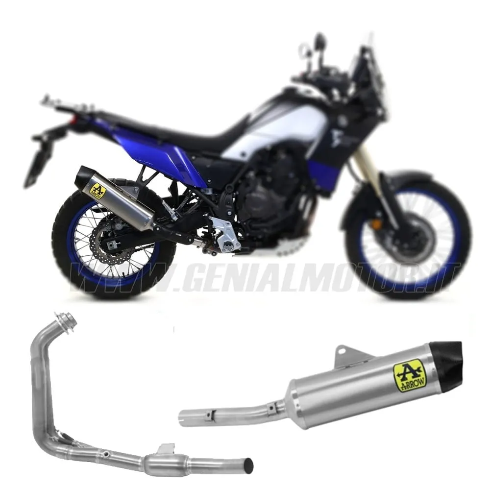 Collettori+terminale Arrow Omologato Titanio Per Yamaha Tenéré 700 2019 > 2020-72161PD--72626PK-148846