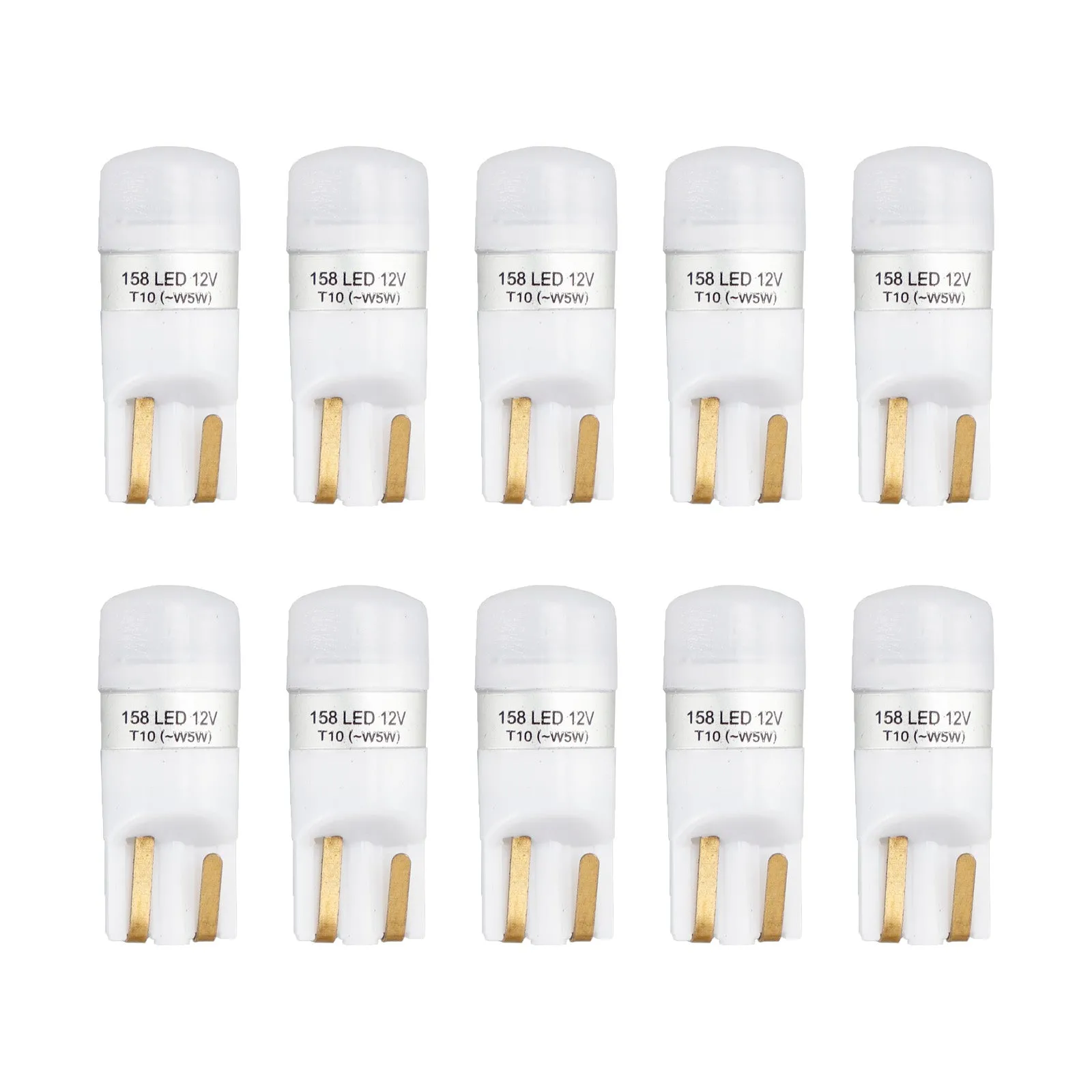 10X pour HELLA LED rénovation 158W LED/T10 W5W 12V 1W W2.1X9.5D 6000K