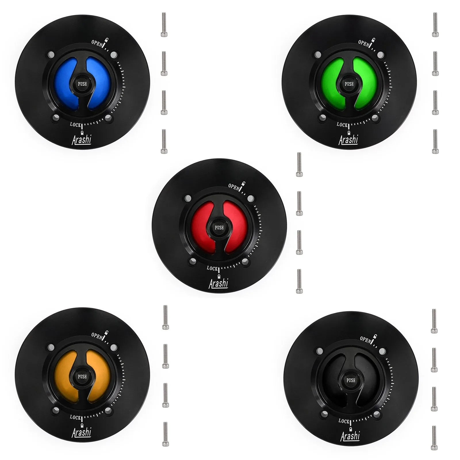 2018-2019 Kawasaki EX400 Ninja 400 CNC Bouchon de réservoir de carburant sans clé