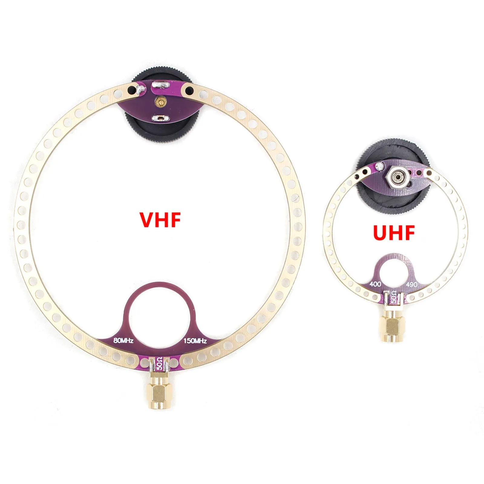 2x Antenne Donut VHF UHF FM Mini Boucle pour Récepteur Radio HFDY Malahiteam DSP DSP2