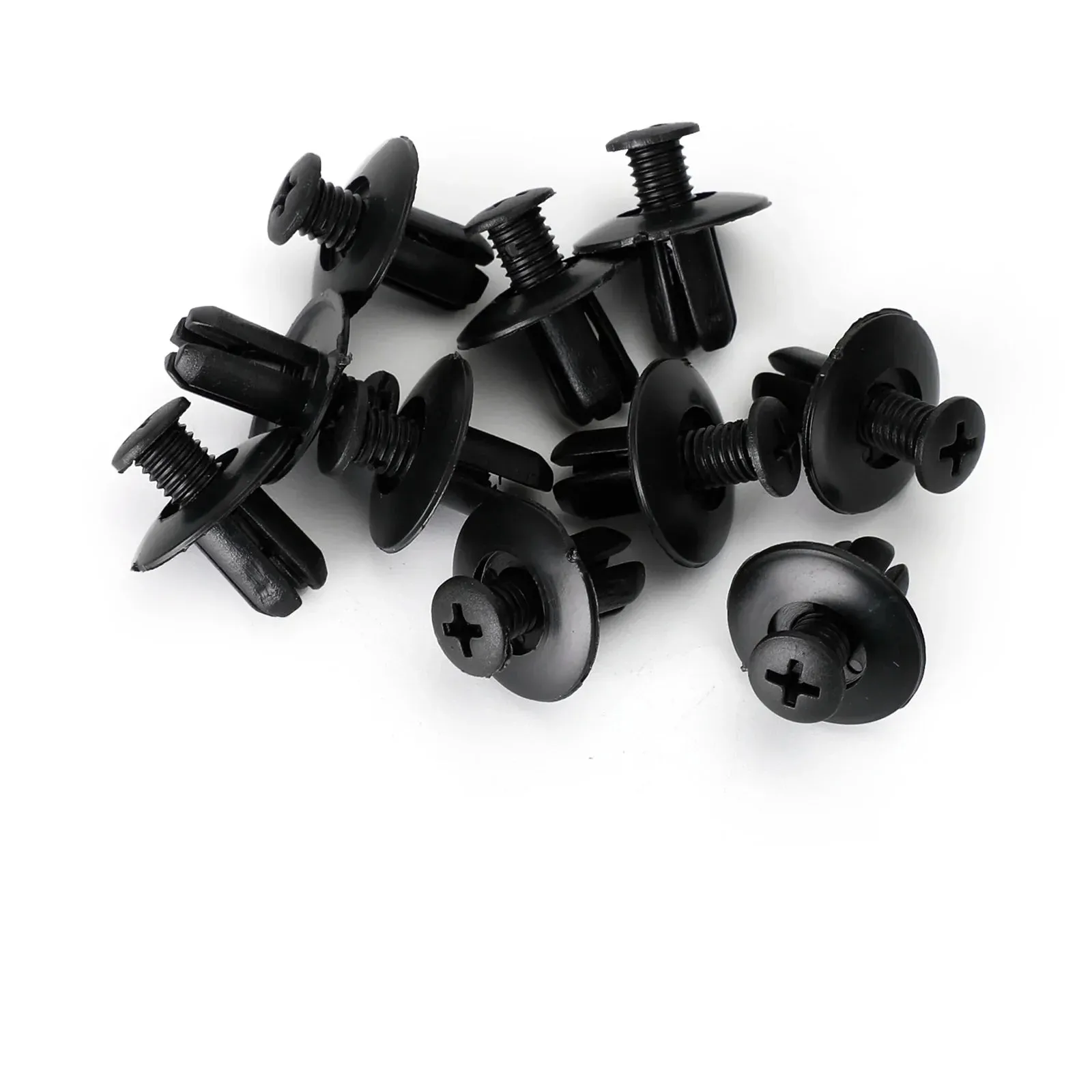 10x 8mm Carénage Clip Vis Rivets Panneau Garniture pour Suzuki GSX, Burgman, V-Strom Générique