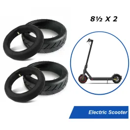 Kit 2 pneumatici + 2 camere d'aria gonfiabili monopattino elettrico 8,5 pollici