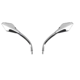 Kit 2 specchi moto sinistro e destro cromato specchio retrovisore universale