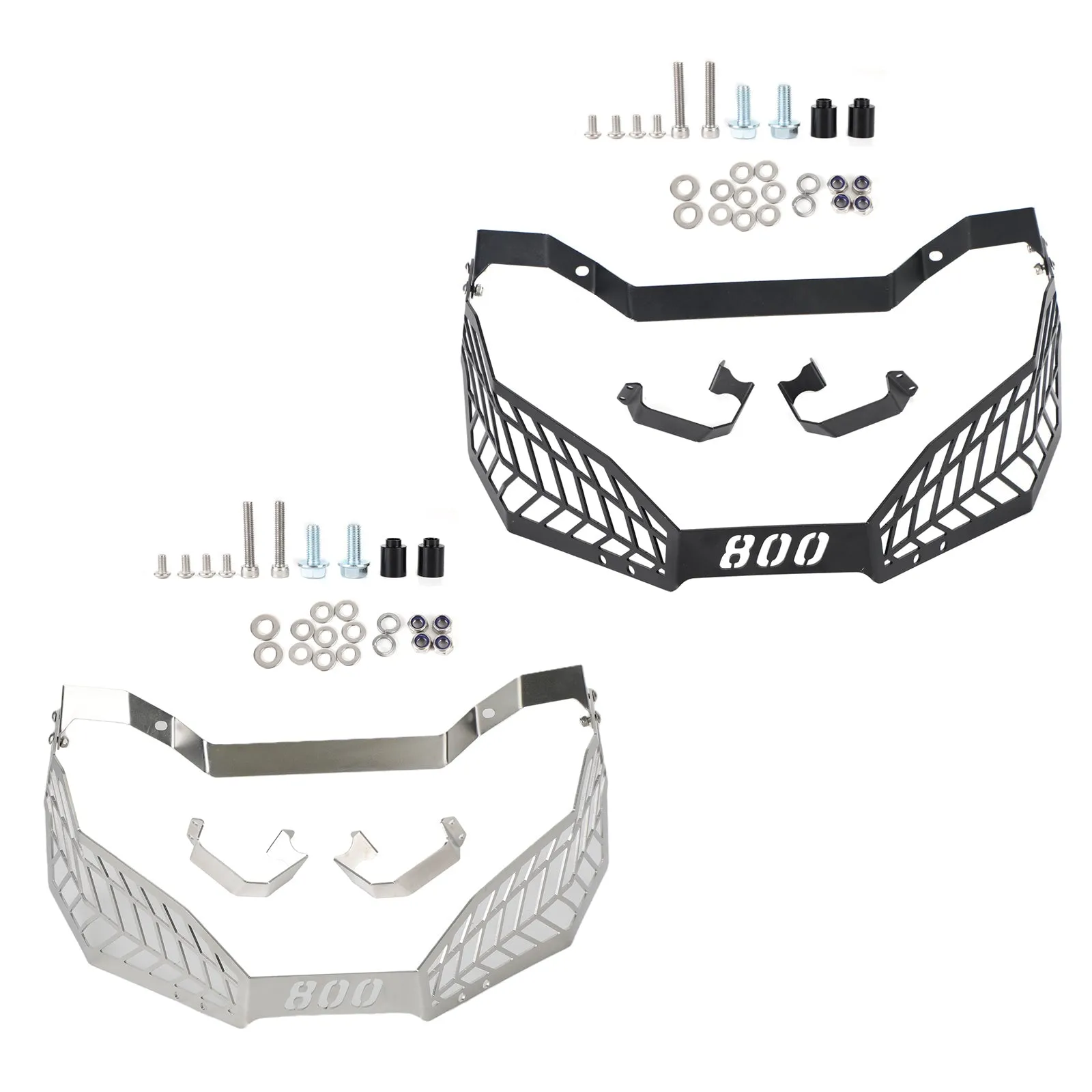 Phare Guard Protector Cover Haddlamp Guard Pour Cfmoto 800MT 2021-2022 Argent Générique