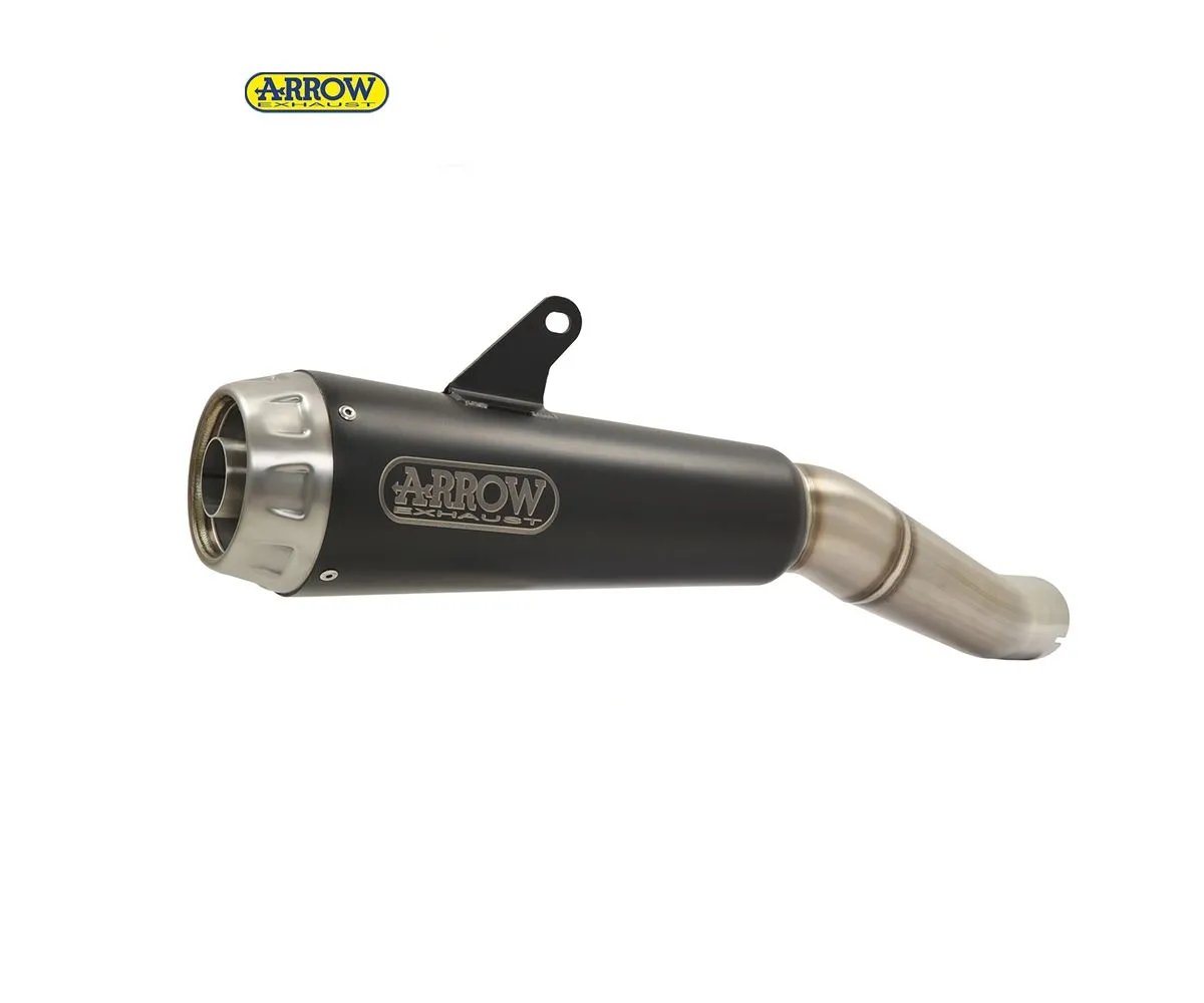 Terminale Scarico Arrow Pro-race Nichrom Nero Aprilia Tuono 1100 V4 Factory 2019 > 2020-71214PRN-165601
