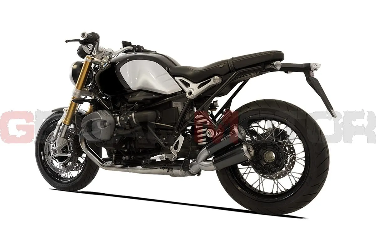 2 Terminali Di Scarico Hp Corse Gp07 Black Bmw R Nine T 2014 > 2016-BMWGP100TLB-AAB-101297