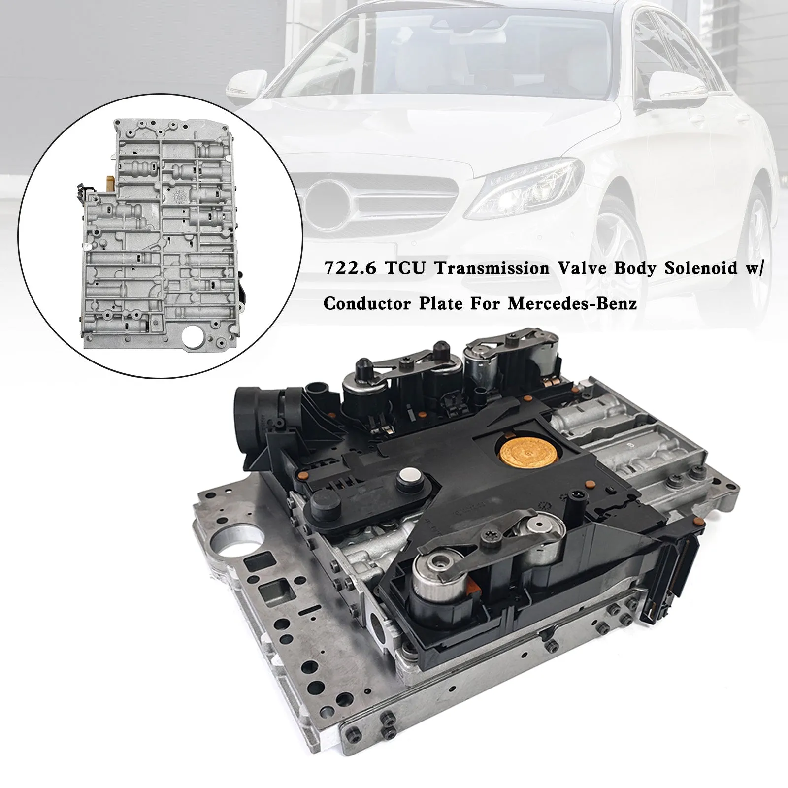 2005-2006 C55 CL65 AMG SLR McLaren Mercedes-Benz 722.6 TCU Corps de valve de transmission solénoïde avec plaque conductrice