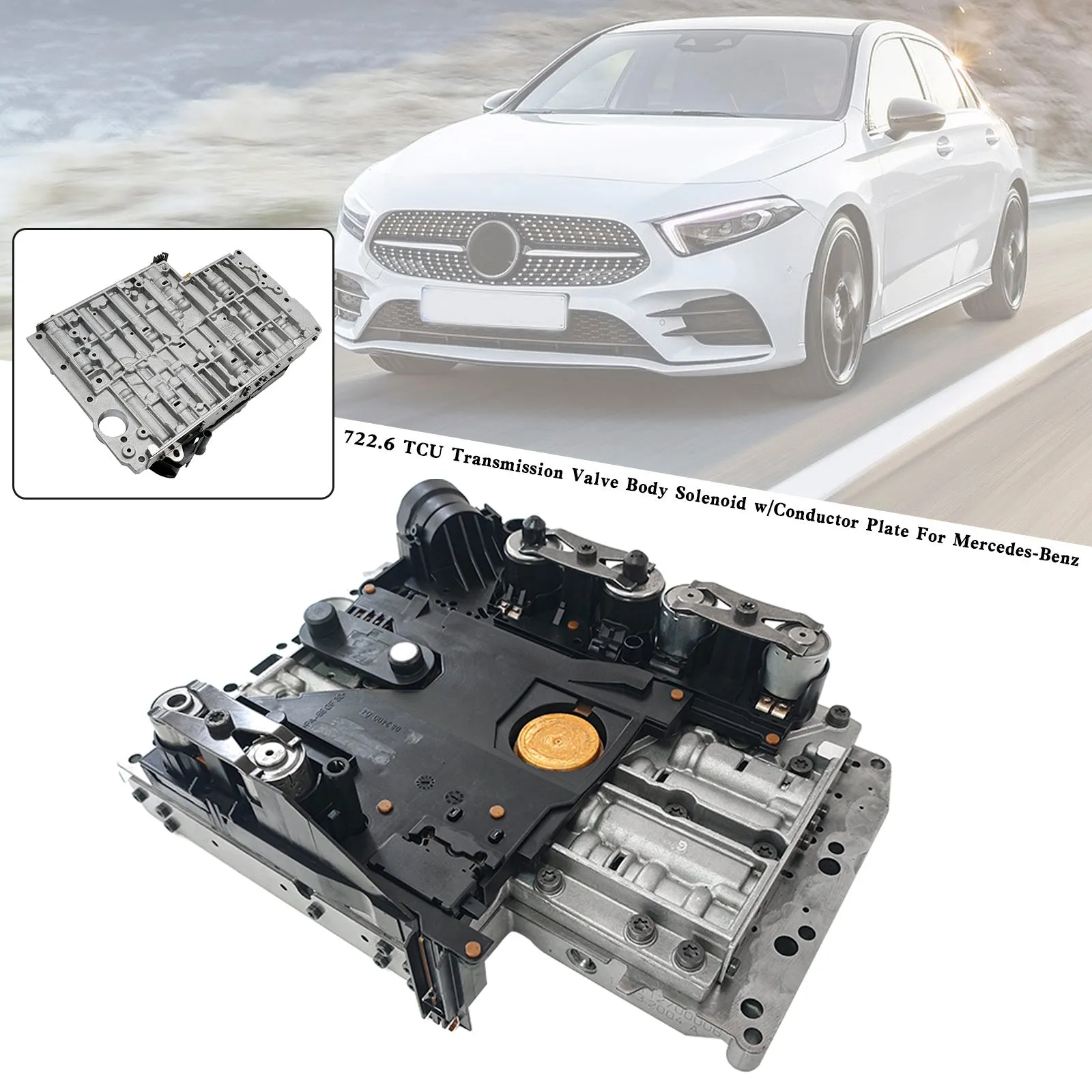 1995-1997 C36 AMG Mercedes-Benz 722.6 TCU Solénoïde de corps de vanne de transmission avec plaque conductrice