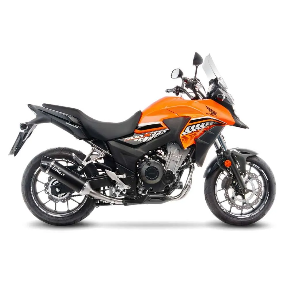Terminale Di Scarico Nero Acciaio Honda Cb 500 X 2017 > 2020-14050-100292