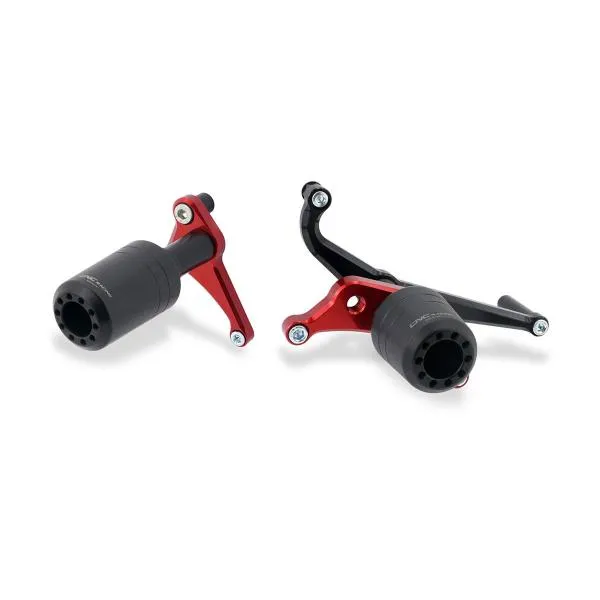 Tamponi protezione telaio CNC Racing rosso Ducati Panigale 1199S 2012-2014