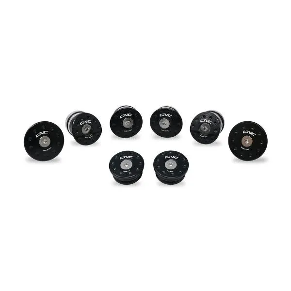 Tappi telaio CNC Racing nero Mv Agusta Brutale 800 2012-2019