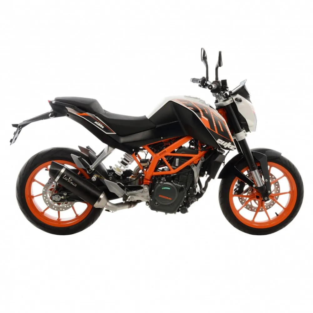 Terminale Di Scarico Nero Acciaio Ktm Duke 390 2013 > 2016-14037-100586