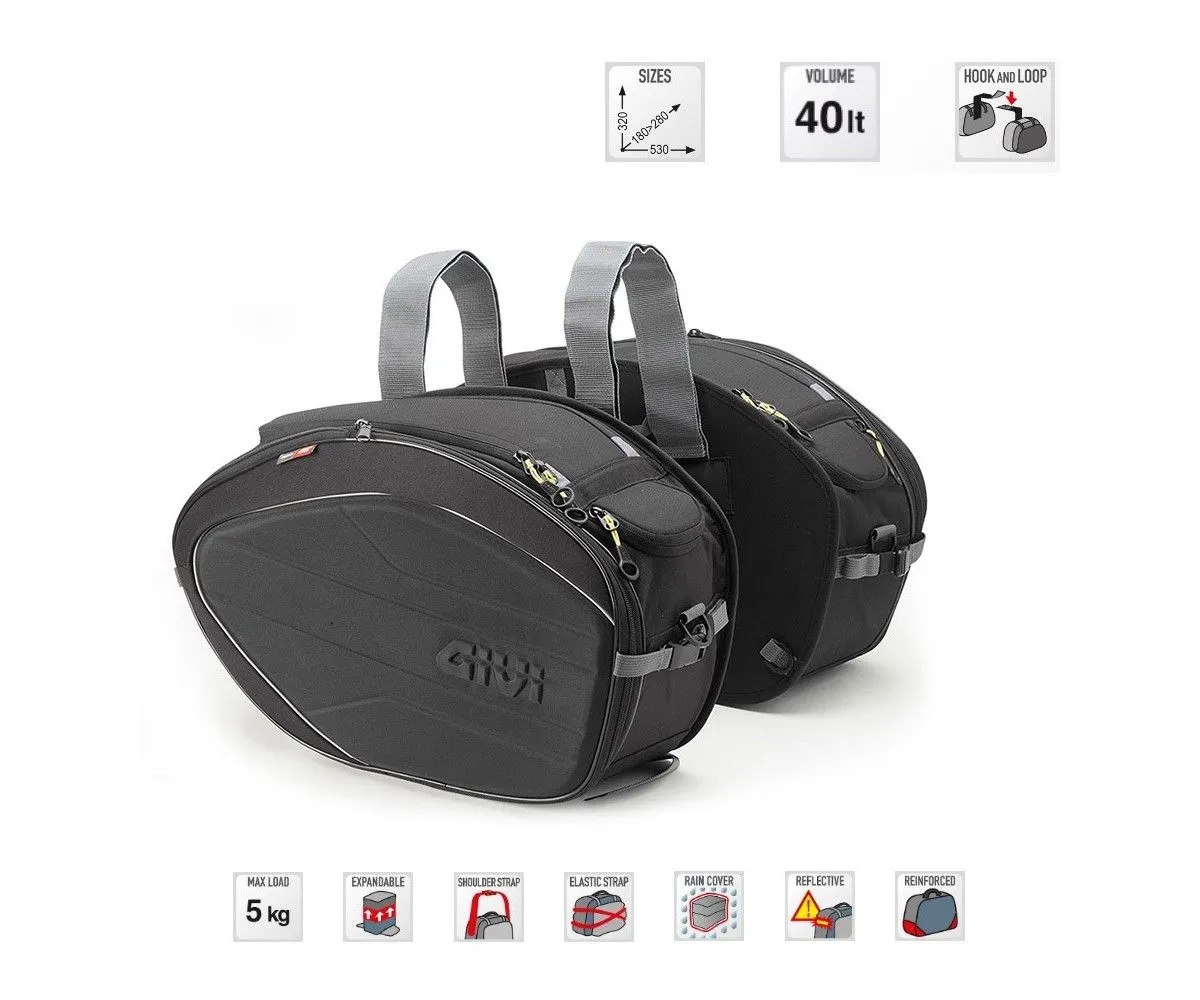 Givi Coppia Di Borse Laterali Grandi Espandibili 40lt Ea100b-EA100B-152383