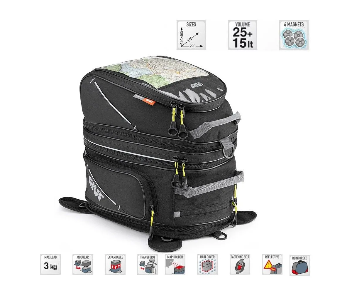 Givi Borsa Da Serbatoio Magnetica Divisibile Espandibile 25+15lt Ea103b-EA103B-152386