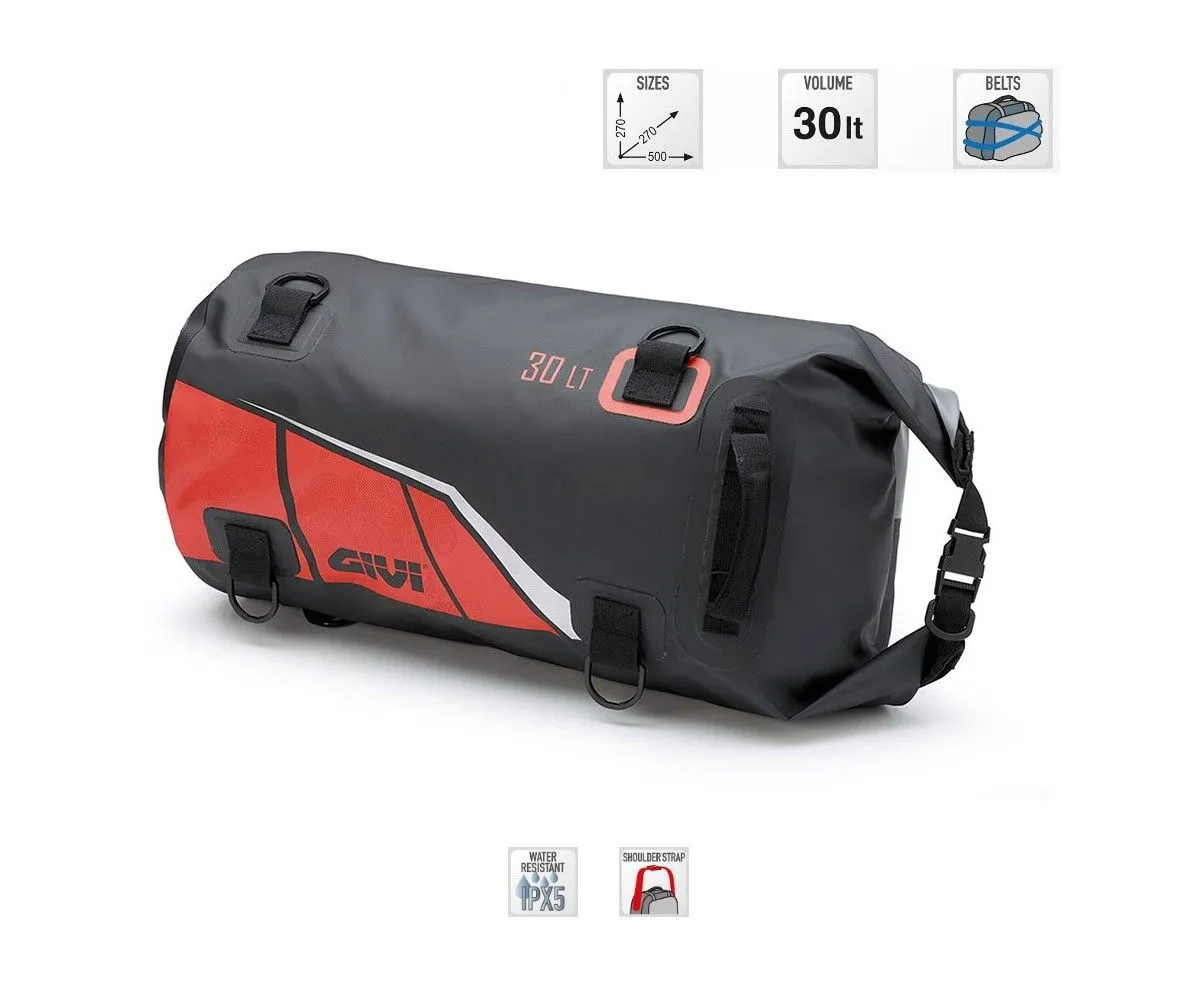 Givi Borsa Rullo Impermeabile Sella O Portapacchi 30lt Rosso Grigio Ea114br-EA114BR-152396