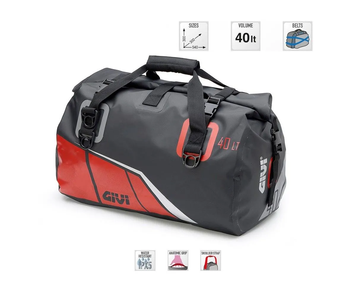 Givi Borsone Impermeabile Da Sella 40lt Nero Rosso Grigio Ea115br-EA115BR-152400