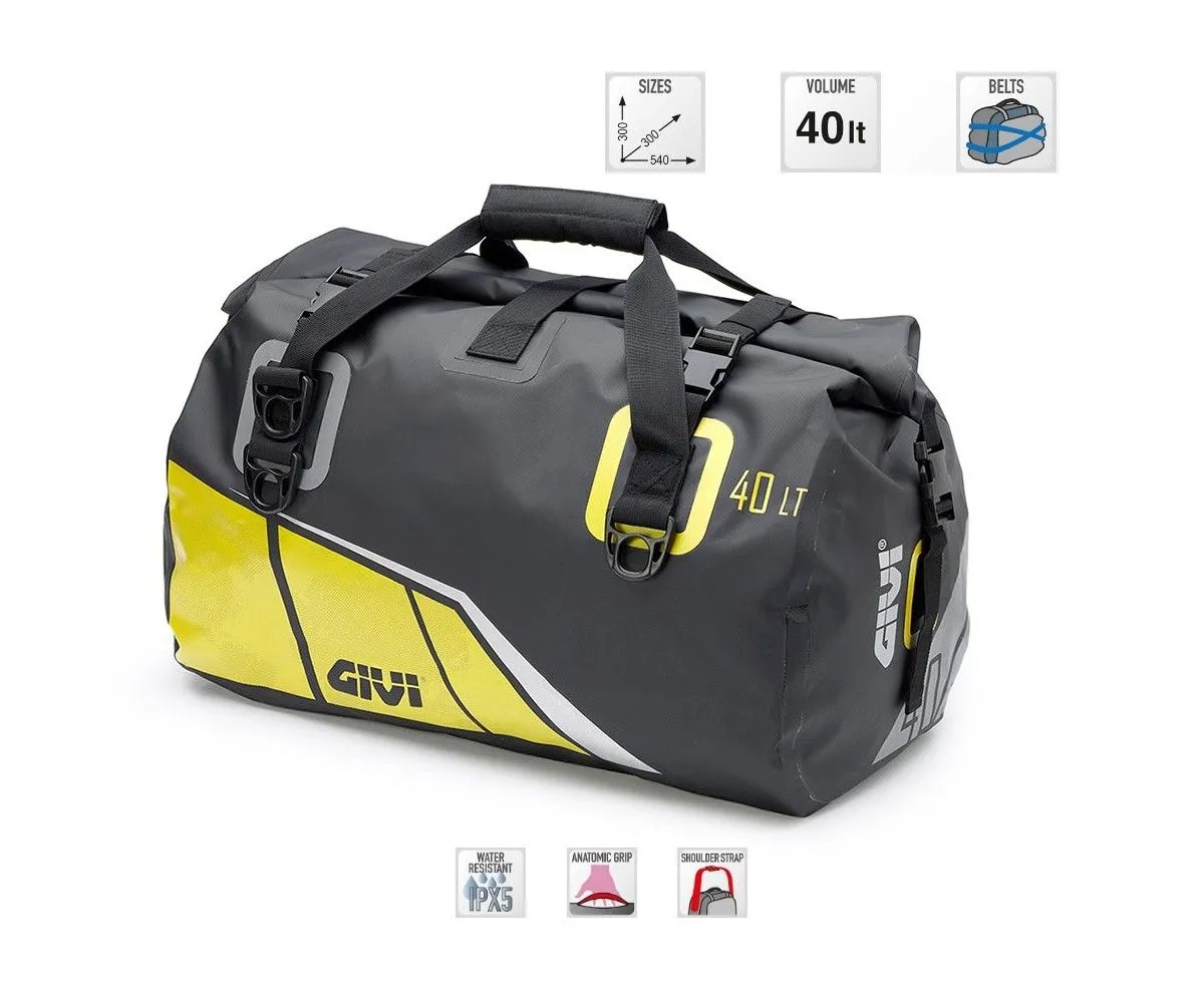 Givi Borsone Impermeabile Da Sella 40lt Nero Giallo Grigio Ea115by-EA115BY-152401