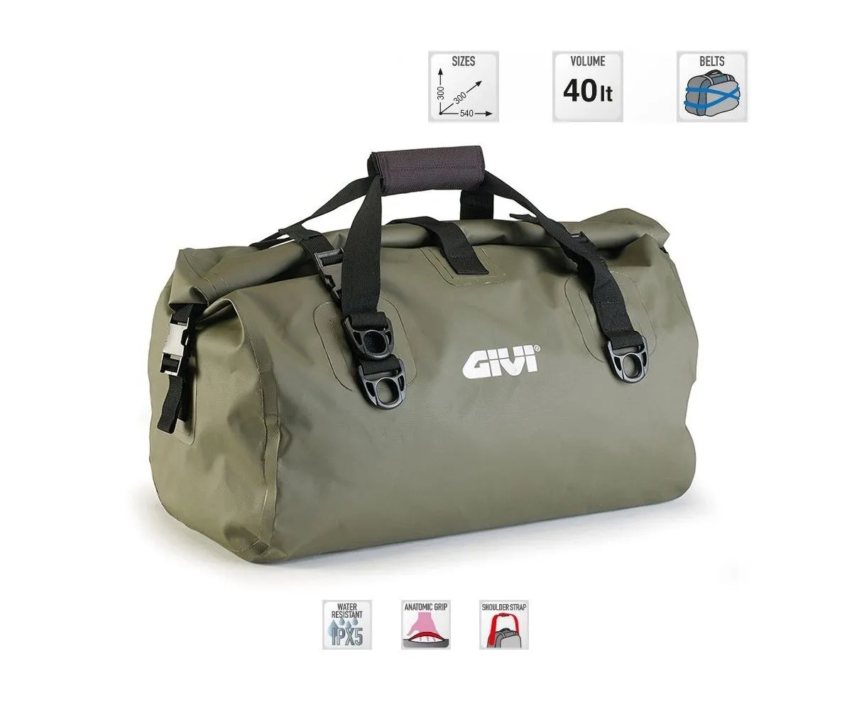 Givi Borsone Impermeabile Da Sella 40lt Kaki Green Ea115kg-EA115KG-152402