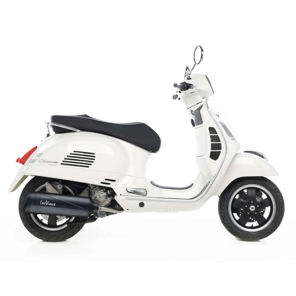 Terminale Di Scarico Granturismo Nero Acciaio Vespa Gts 300 Super 2008 > 2015-3204B-100976