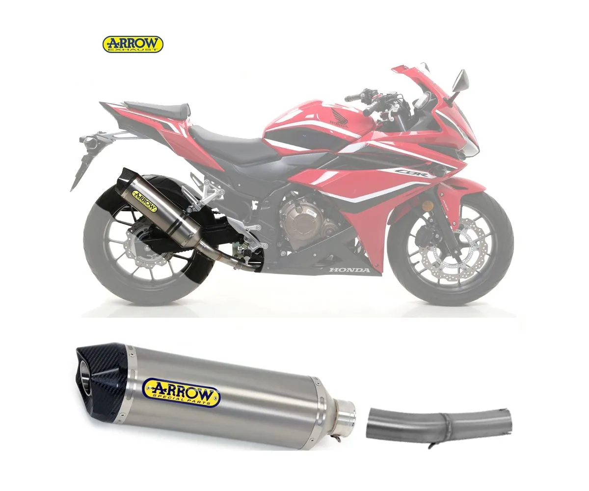 Terminale Scarico Arrow Race-tech Titanio Honda Cbr 500r 2019 > 2020-71717MI_71901PK-165441