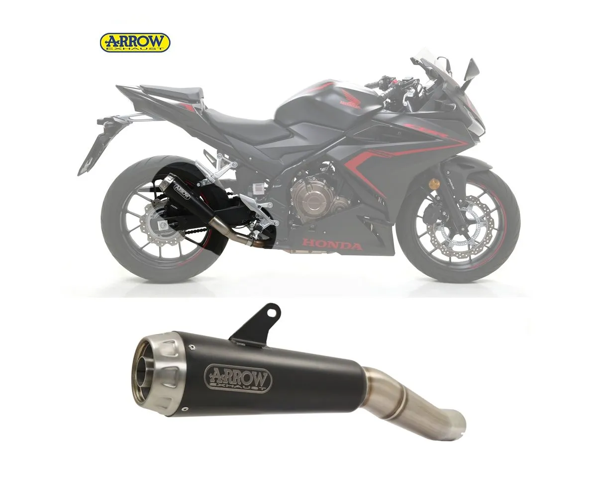 Terminale Scarico Arrow Pro-race Nichrom Nero Honda Cbr 500r 2019 > 2020-71901PRN-165448