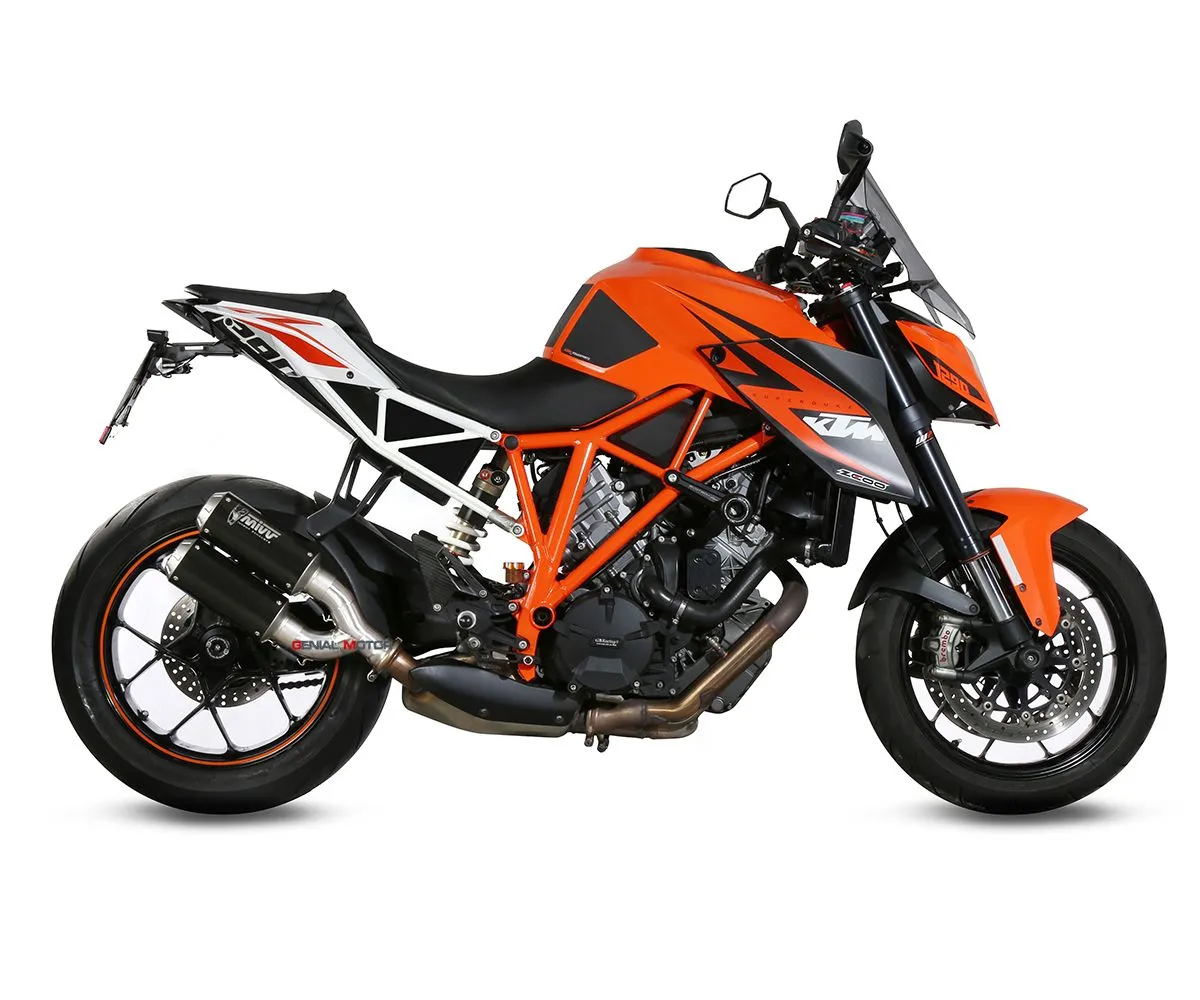 Terminali Scarichi Mivv Mk3 Acciaio Nero Ktm 1290 Superduke 2014 > 2019-KT.022.LM3B-152345