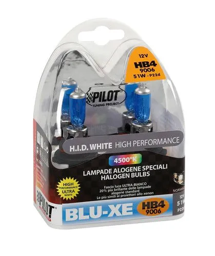 12V LAMPADA ALOGENA BLU-XE HB4 9006 55W P22D 2 PZ - SCATOLA LAMPADE AUTO LAMPA