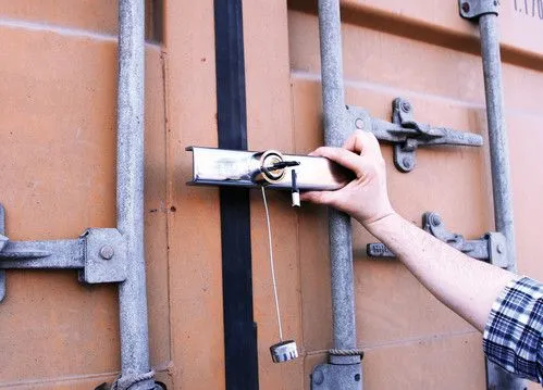 ZANNA 2 LUCCHETTO BLOCCA-PORTE POSTERIORE IN ACCIAIO CROMATO CONTAINER LAMPA