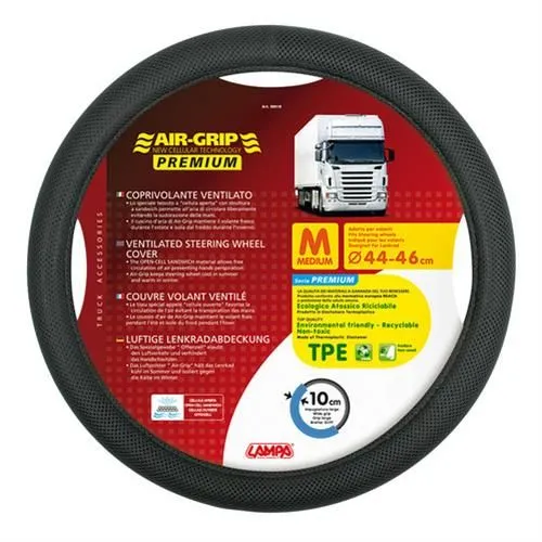 AIR-GRIP COPRIVOLANTE VENTILATO IN TPE PREMIUM M 44/46 CM SCANIA STYLE LAMPA