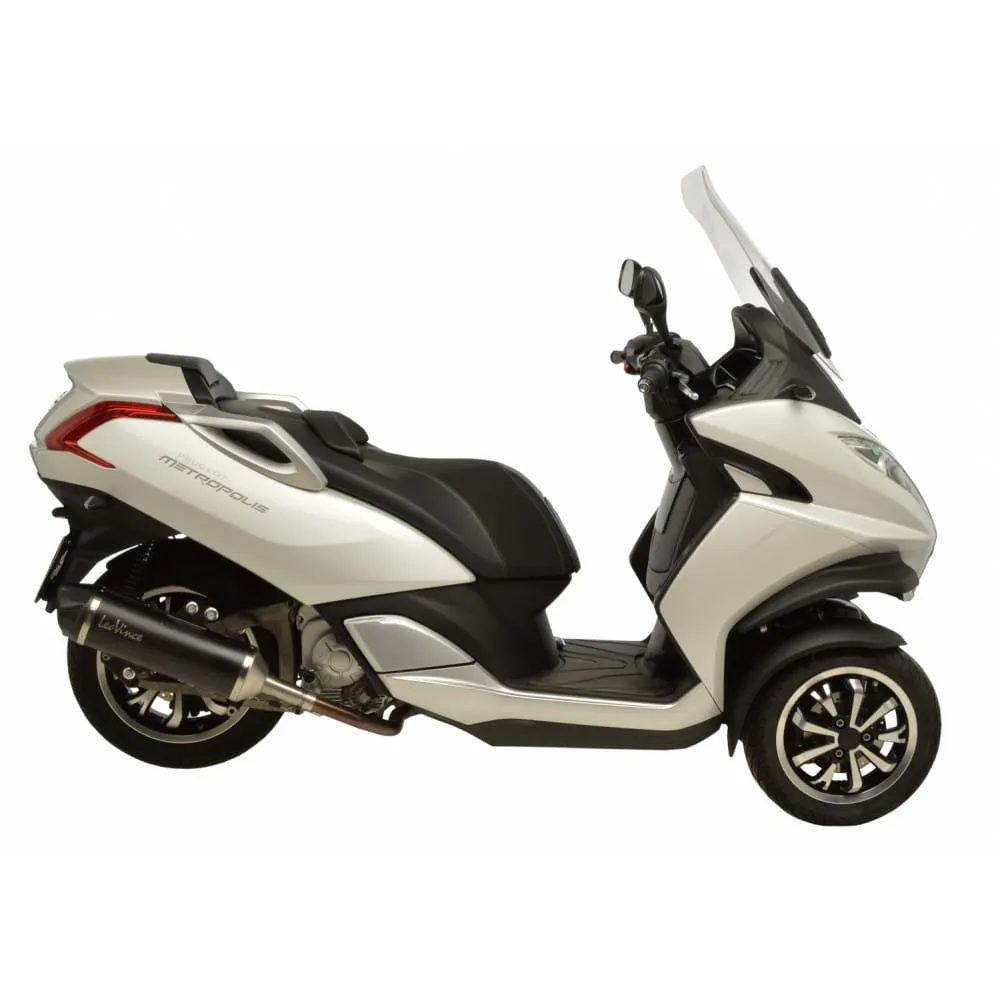 Terminale Di Scarico Nero Acciaio Peugeot Metropolis 400i 2013 > 2016-14019-100724